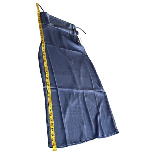 WeWoreWhat Slate Blue Midi Dress Size 00 Revolve Cowl Satin Charmeuse NEW Flirty - Picture 6 of 14